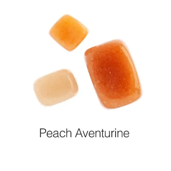 John Bead Earth's Jewels Natural Stone Bead Assortment, 100g Peach Aventurine {4}