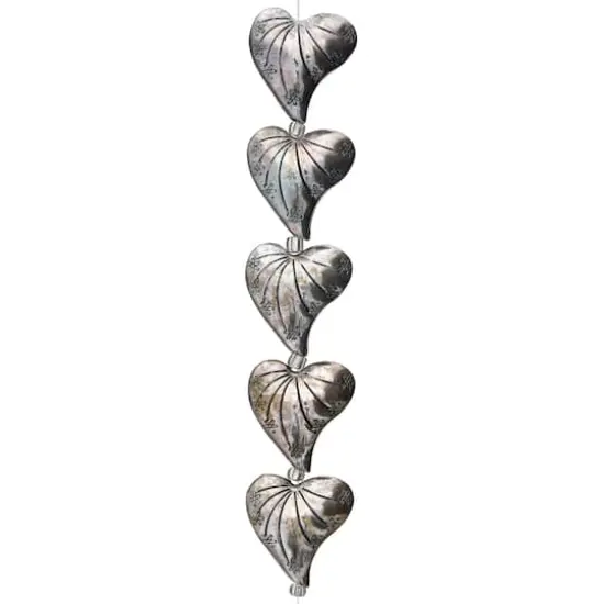 Silver Metal Heart Beads, 24mm by Bead Landing&trade; {1}