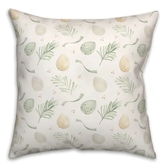 Easter Eggs Ribbons Pillow 2 18" x 18" Throw Pillow {3}