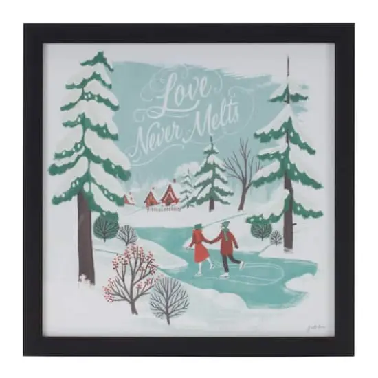 Framed Winter Scene Wall Art Set {5}