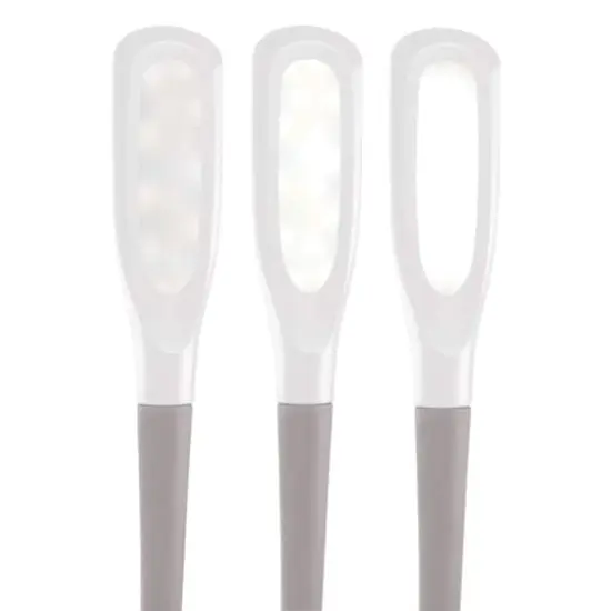 OttLite 11" White Creative Curves LED Desk Lamp with USB Port {6}