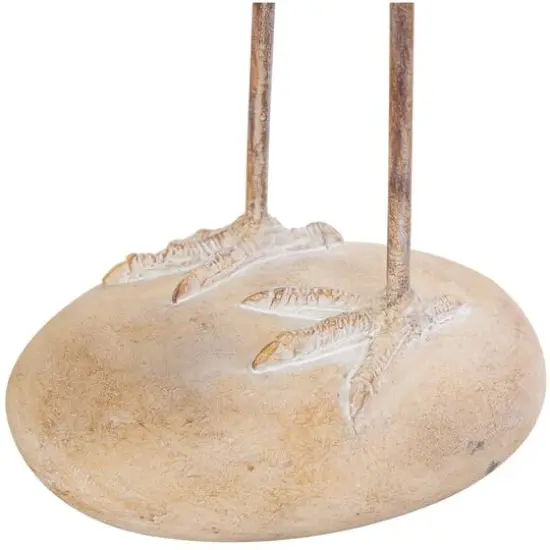 Cream Carved Crane Sculpture Set {6}