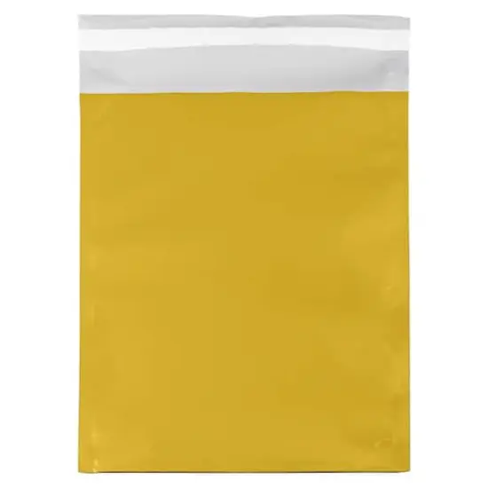 JAM Paper 9" x 12" Gold Foil Open End Envelopes with Self Adhesive Closure, 25ct. {1}