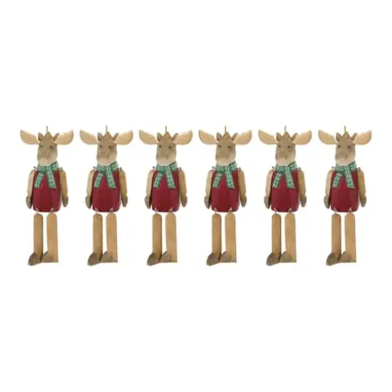 6ct. Dangle Moose Ornament {1}