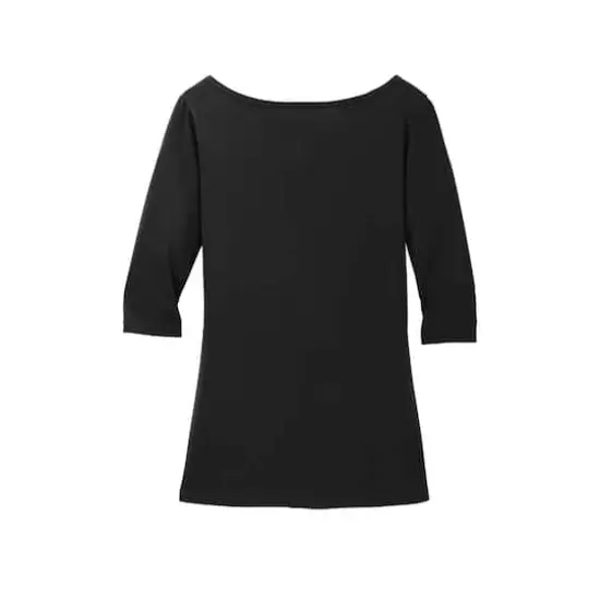 District&reg; Women's Perfect Weight&reg; 3/4 Sleeve T-Shirt Jet Black {5}