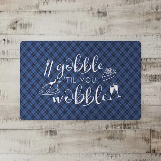 Gobble 'Til You Wobble Floor Mat {3}