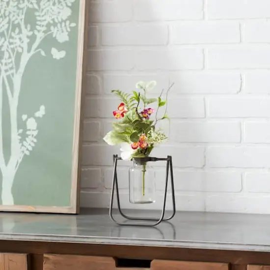 6.75" Jar Vase in Stand, 2ct. {3}