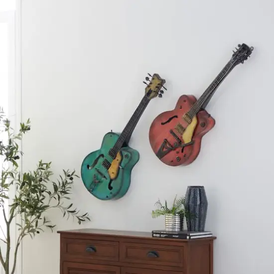 Metal Guitar Wall D&eacute;cor Set {3}
