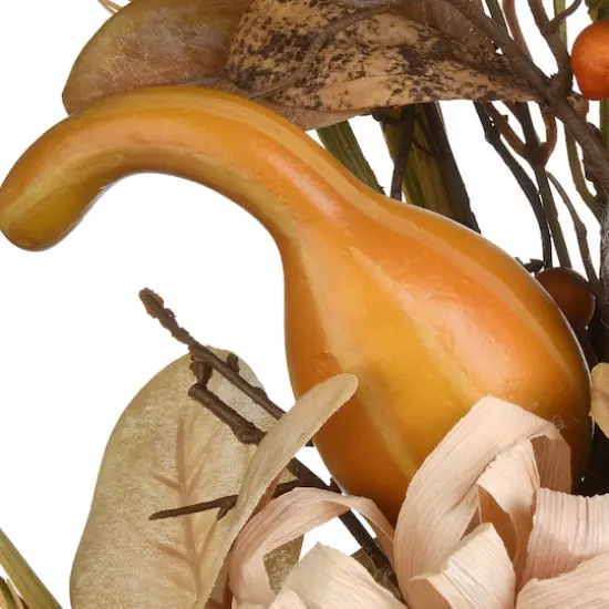 Autumn Pine Nut Spray With Pumpkin Gourds, 2ct. {4}