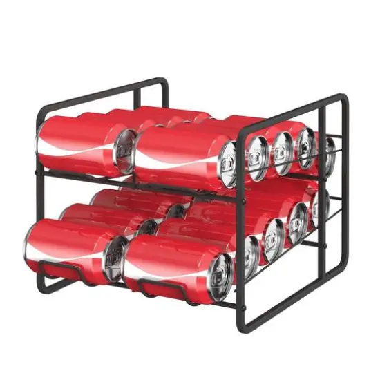 NEX&trade; 12oz. 20-Can Capacity Black Beverage Organizer and Dispenser {1}