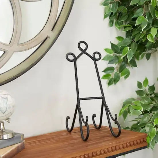 14" Black Metal Traditional Easel {10}