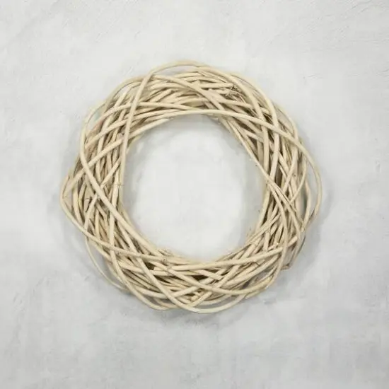 15" Unlit Natural Weeping Willow Spring Twig Wreath {7}