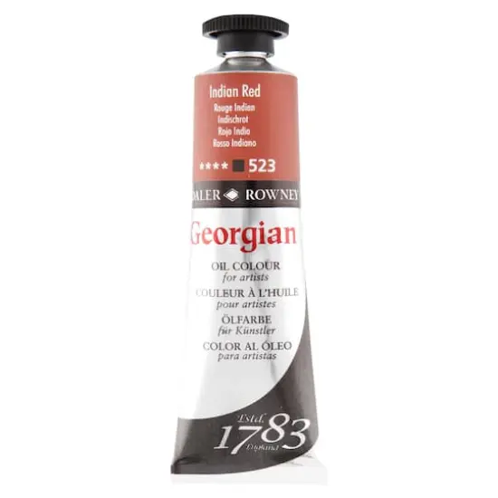 Daler-Rowney&reg; Georgian Oil Colour, 38mL 523 Indian Red {1}