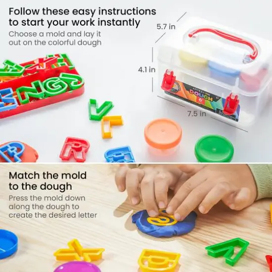 Arteza&reg; Kids Alphabet Dough Kit, 32 pcs {6}