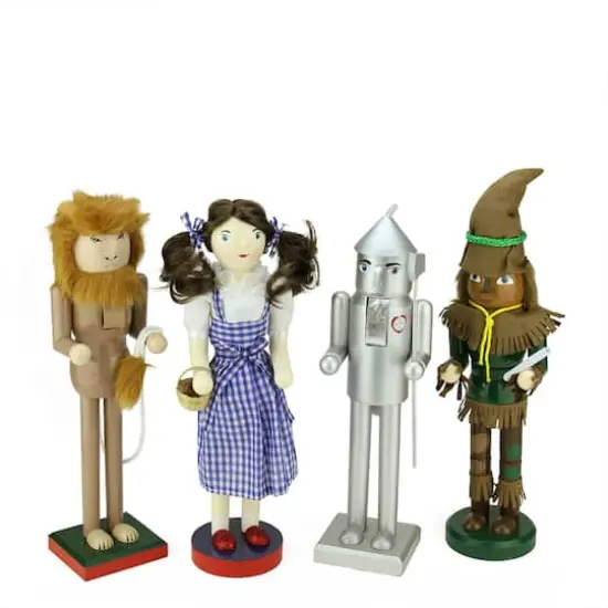 Decorative Wizard of Oz Wooden Christmas Nutcrackers Set {1}