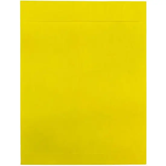 JAM Paper 10" x 13" Tyvek Tear-Proof Open End Catalog Envelopes, 25ct. Yellow {1}