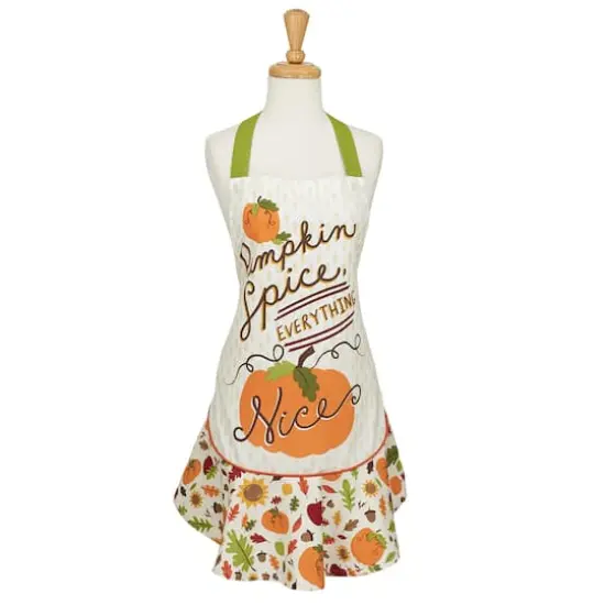 DII&reg; Pumpkin Spice Ruffle Apron {5}
