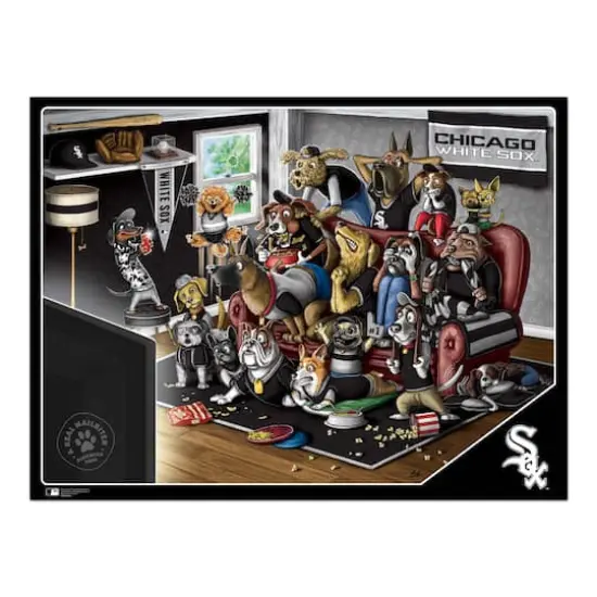 MLB Purebred Fans A Real Nailbiter 500 Piece Puzzle Chicago White Sox {5}