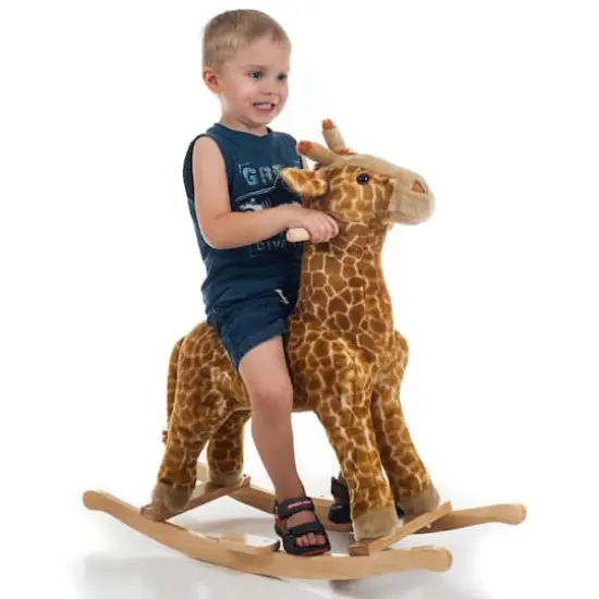Toy Time Giraffe Plush Rocking Animal {3}