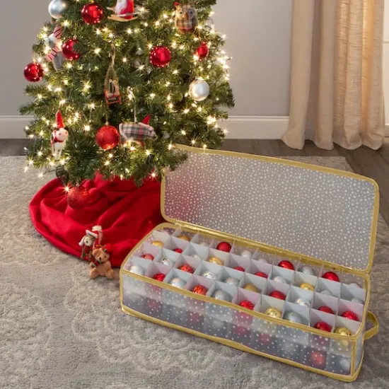 Simplify Gold Ornament Storage Organizer {10}