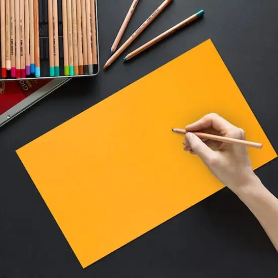 JAM Paper Ultra Bright Hue 8.5" x 14" 24lb. Recycled Colored Legal Paper, 100 Sheets Ultra Orange {4}