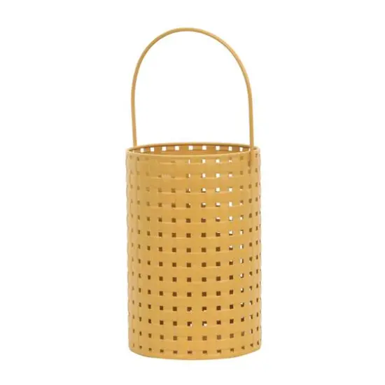 7.5" Yellow Decorative Metal Bucket by Ashland&reg; {1}