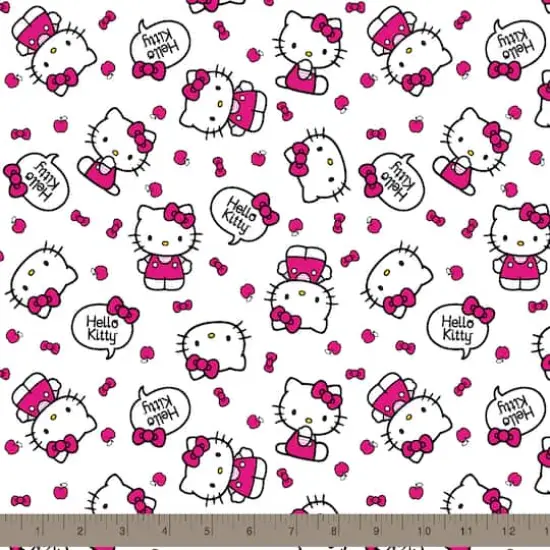 Sanrio&reg; Hello Kitty White Hello Kitty Toss Cotton Fabric {3}