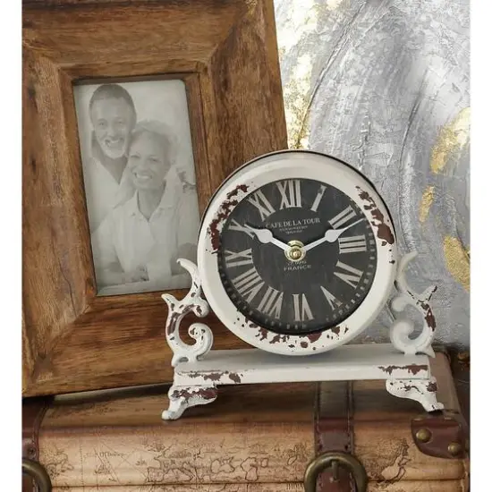 7" Metal Vintage Clock Set {9}