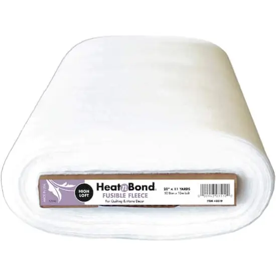 HeatnBond High Loft White Fleece Fusible Interfacing, 11yd. {1}