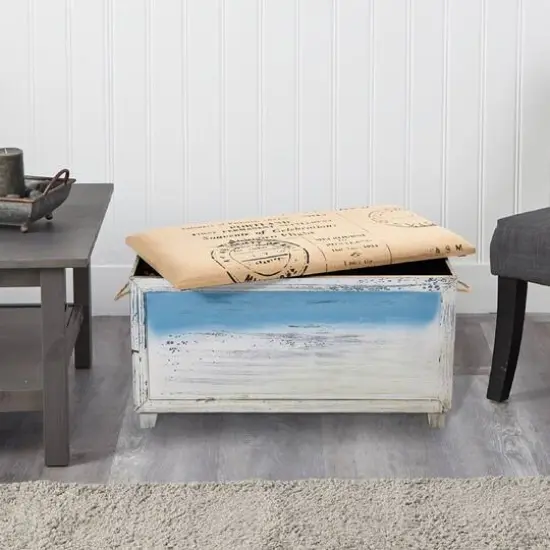 Ocean Breeze Storage Boxes, Bench and Seating Set {8}