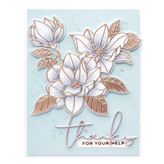 Spellbinders&reg; Yana Smakula Magnolia Blooms Etched Dies {3}