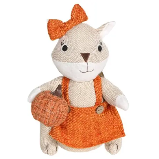 9.5" Fall Girl Squirrel Tabletop D&eacute;cor by Ashland&reg; {1}