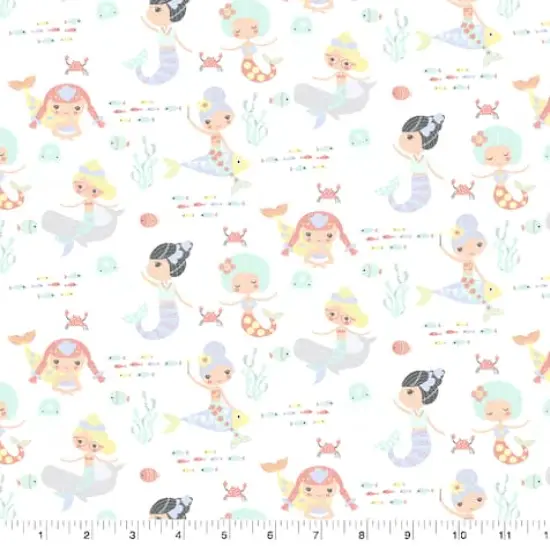 Springs Creative Mermaid Cotton Fabric {1}