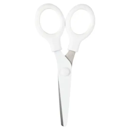 JAM Paper 5" Multi-Purpose Mini Scissors White {1}