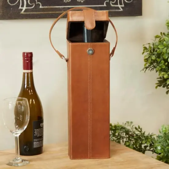 Tan Modern Wine Holder, 5" x 5" x 19" {7}