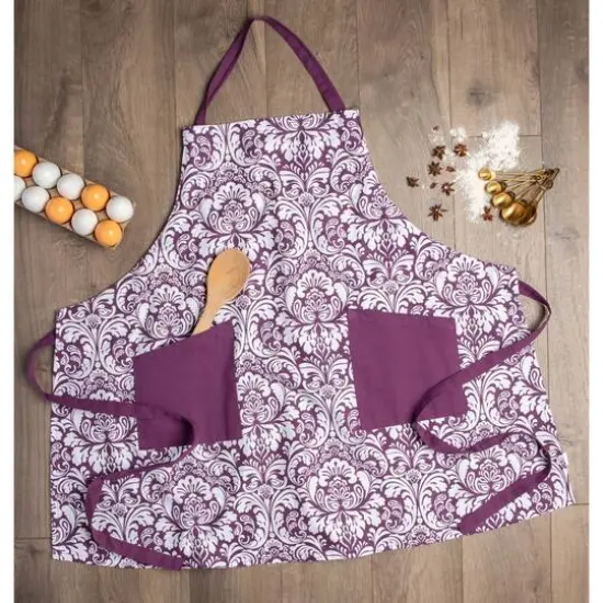 DII&reg; Damask Apron Eggplant {8}