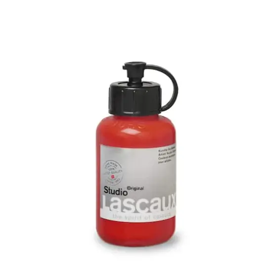 Lascaux Studio Acrylic Paint, 85mL 924 Permanent Red Deep {1}