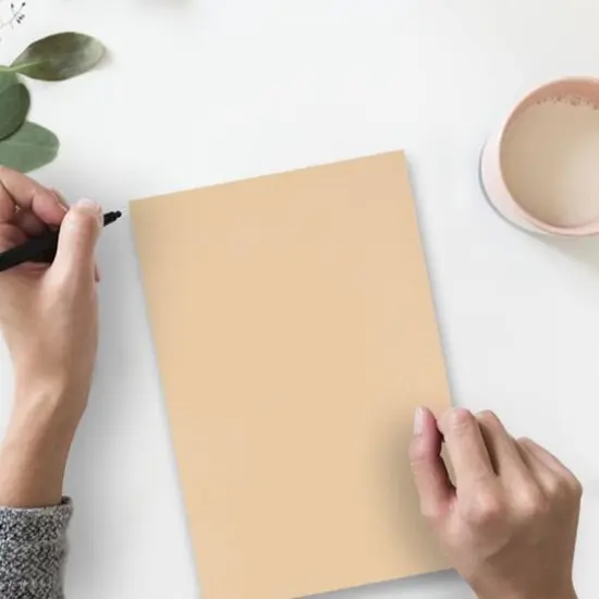 JAM Paper 8.5" x 11" Parchment Cardstock, 50 Sheets Brown {5}