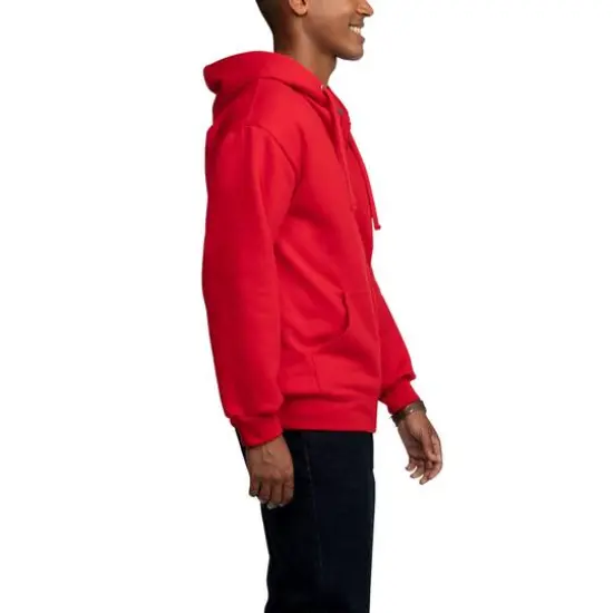 Fruit of the Loom Eversoft Fleece Full Zip HoodieRed {5}