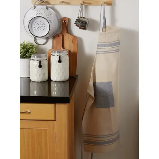 DII&reg; Nautical Blue French Stripe Chef Apron {8}