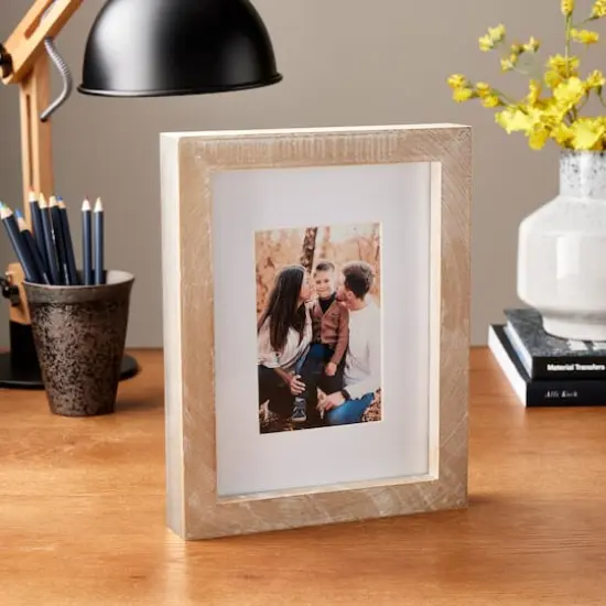 Expressions&trade; 4" x 6" Rustic Wooden Frame with Mat by Studio D&eacute;cor&reg; {3}