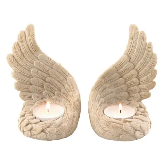 Angel Wings Tealight Set 3" x 3" x 4.75" {3}