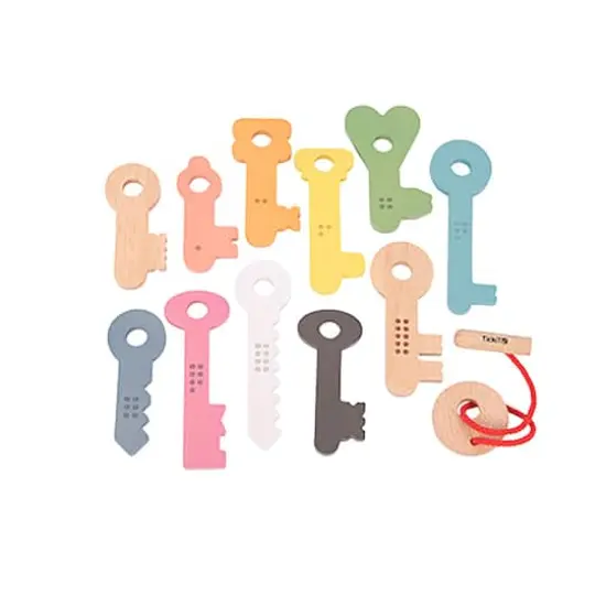 TickiT&reg; Rainbow Wooden Keys Play Set {4}
