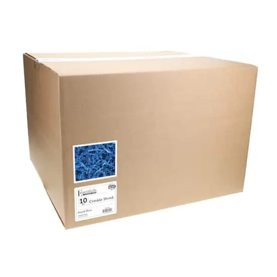 Essentials by Leisure Arts Crinkle Shred Box, 10lb. Royal Blue {4}
