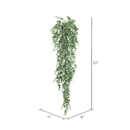 2.5ft. Green Hanging Mini Leaf Eucalyptus Bushes, 2ct. {3}