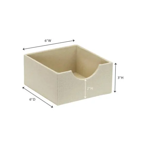 Household Essentials Square Drawer Organizers, 2ct. White {5}