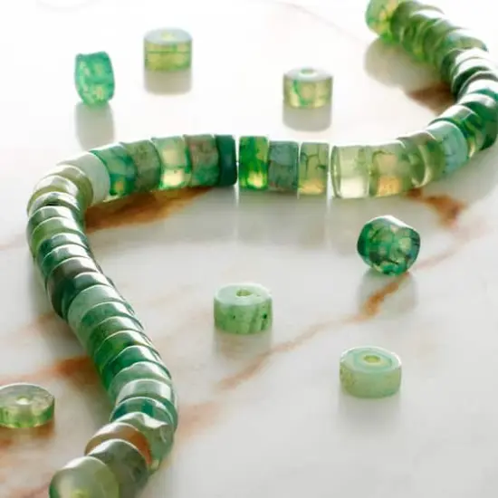 Green Agate Heishi Beads, 6mm by Bead Landing&trade; {3}