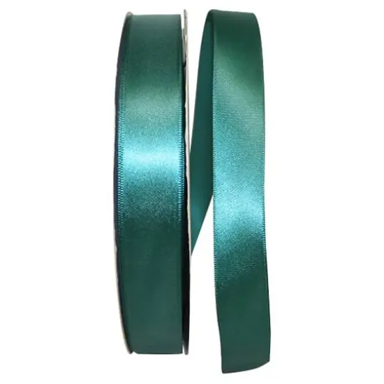 JAM Paper 7/8" x 100yd. Satin Single Face Ribbon Hunter {1}