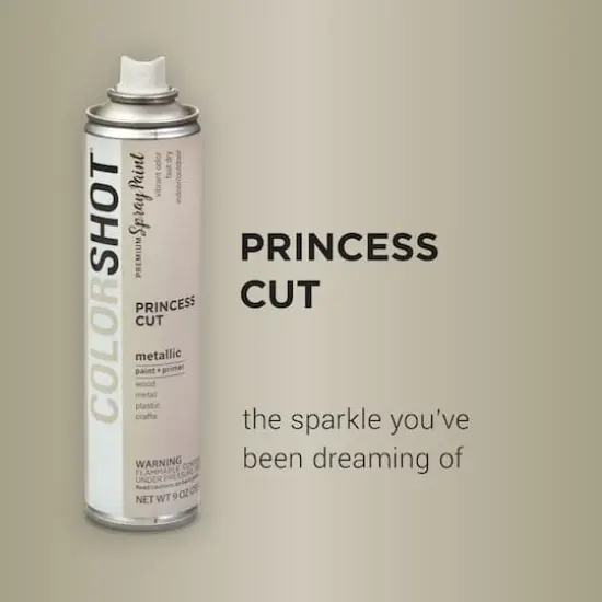 COLORSHOT&reg; Premium Metallic Spray Paint Princess Cut {3}