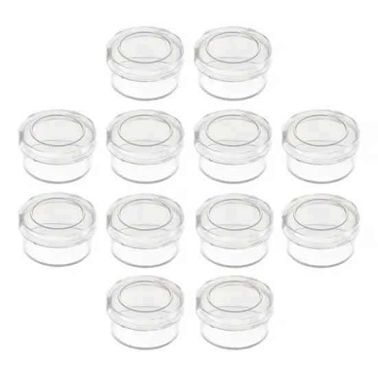 John Bead Mini Clear Plastic Round Containers, 12ct. {4}